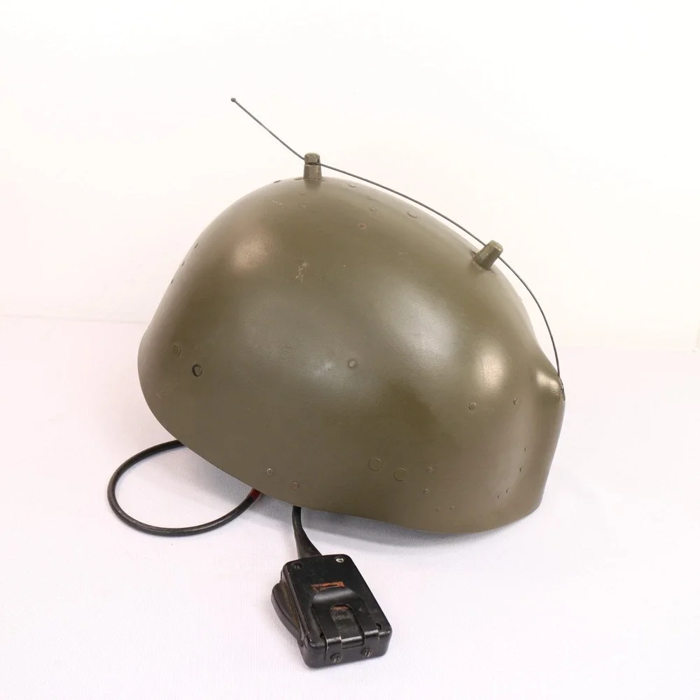 An/Prc-34 Radio Operators Helmet Experimental Korean/Vietnam Super Rare!!